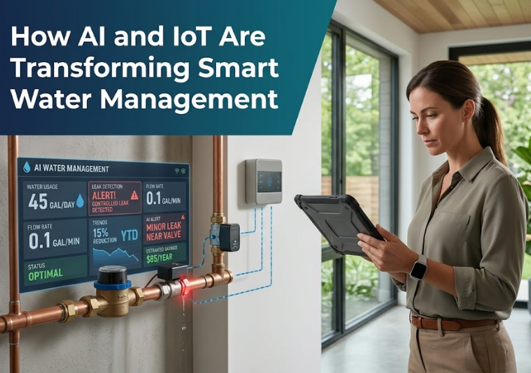How AI and IoT Are Transforming Smart Water Management - Featured Image