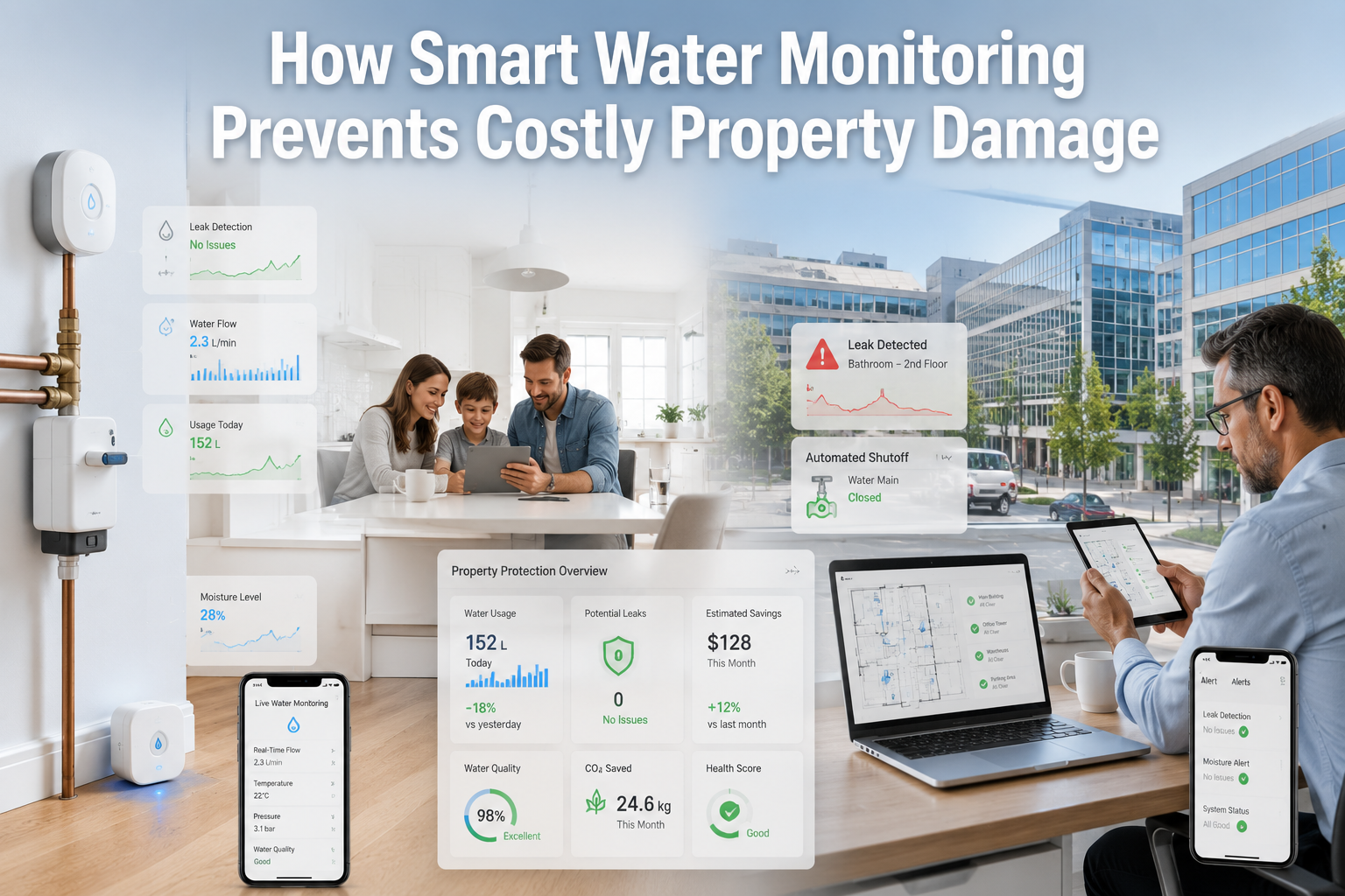 How Smart Water Monitoring Prevents Costly Property Damage - Featured Image